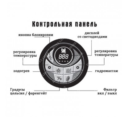 54112 Бассейн СПА с эффектом джакузи Lay-Z-Spa Vegas Bestway 54112 196х61 см